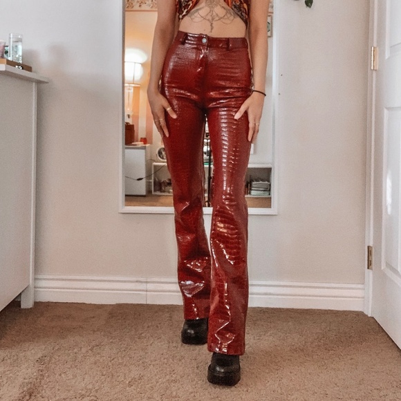 Motel Rocks Leather Pants - Picture 2 of 2